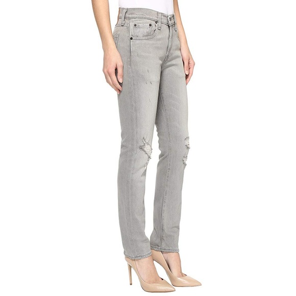 NWT Levi's 505C Slim Straight Leg Distressed Jeans - Picture 3 of 5